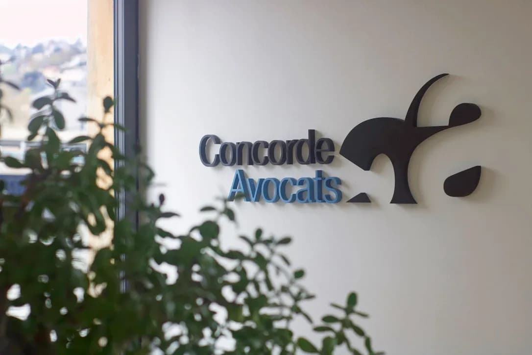 Équipe Concorde Avocats dans une salle de réunion